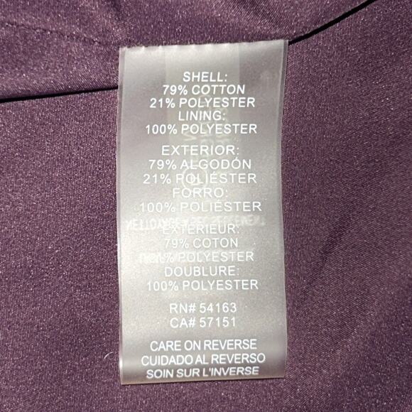 Karl Lagerfeld Deep Purple Jacket with Black Accents - Picture 4 of 7